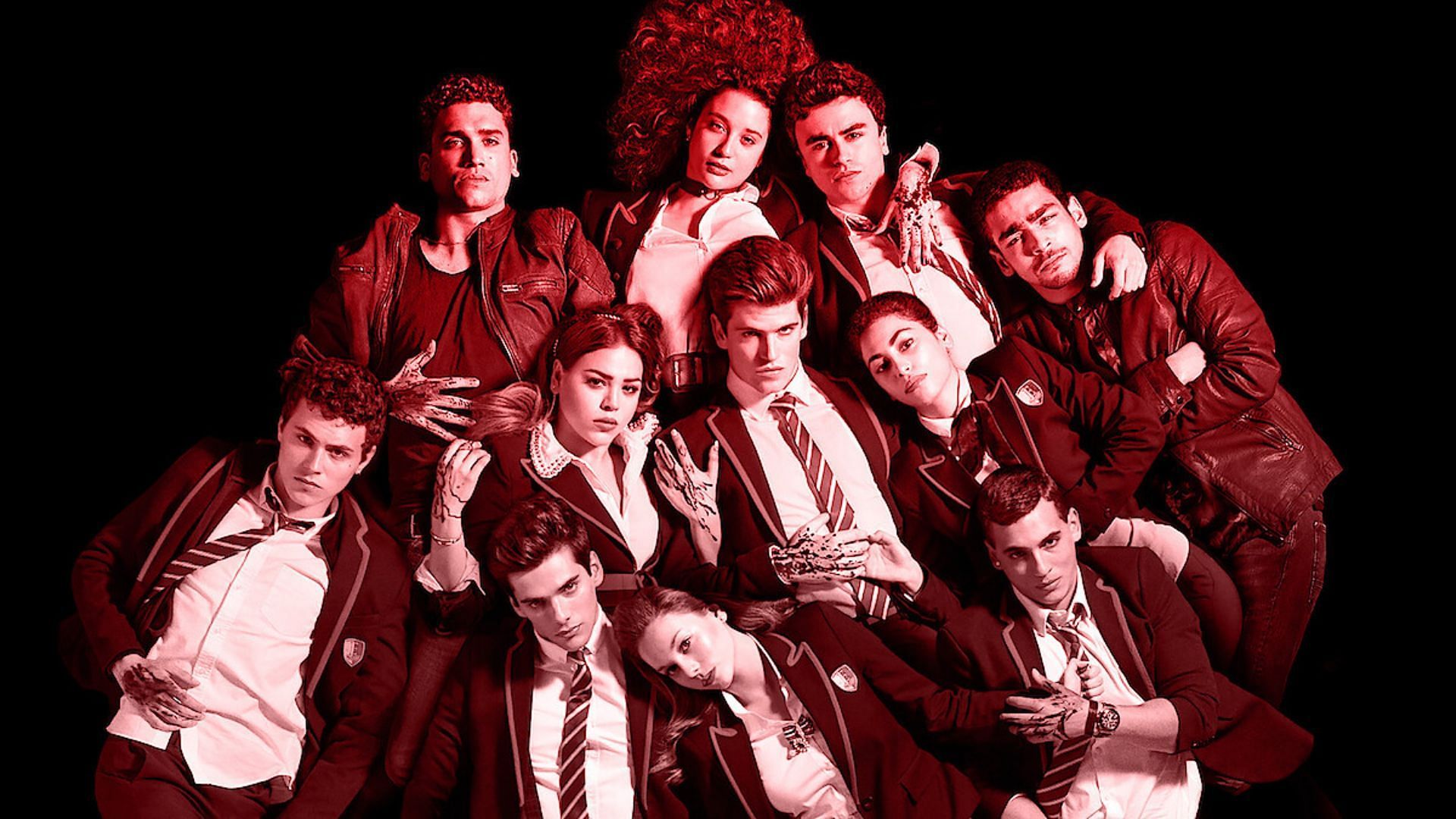 The cast of the Spanish teen drama (Image via Netflix)